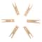 JAM Paper 2" Natural Wood Clip Clothespins, 24ct.